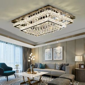 Luces de techo de cristal de lujo Bola de techo moderna K9 lámpara colgante de araña de cristal para sala de estar - Product Image 3