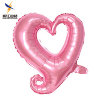 18 inch hartvormige haak- en holle folie ballon voor bruiloft en Valentijnsdag benodigdheden