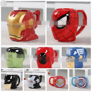 Tasse à café en céramique en forme de personnage de bande dessinée 3D, cadeau de Noël, <span class=keywords><strong>Spider</strong></span>-<span class=keywords><strong>Man</strong></span>, super-héros, pour café, lait ou boissons - Product Image 4