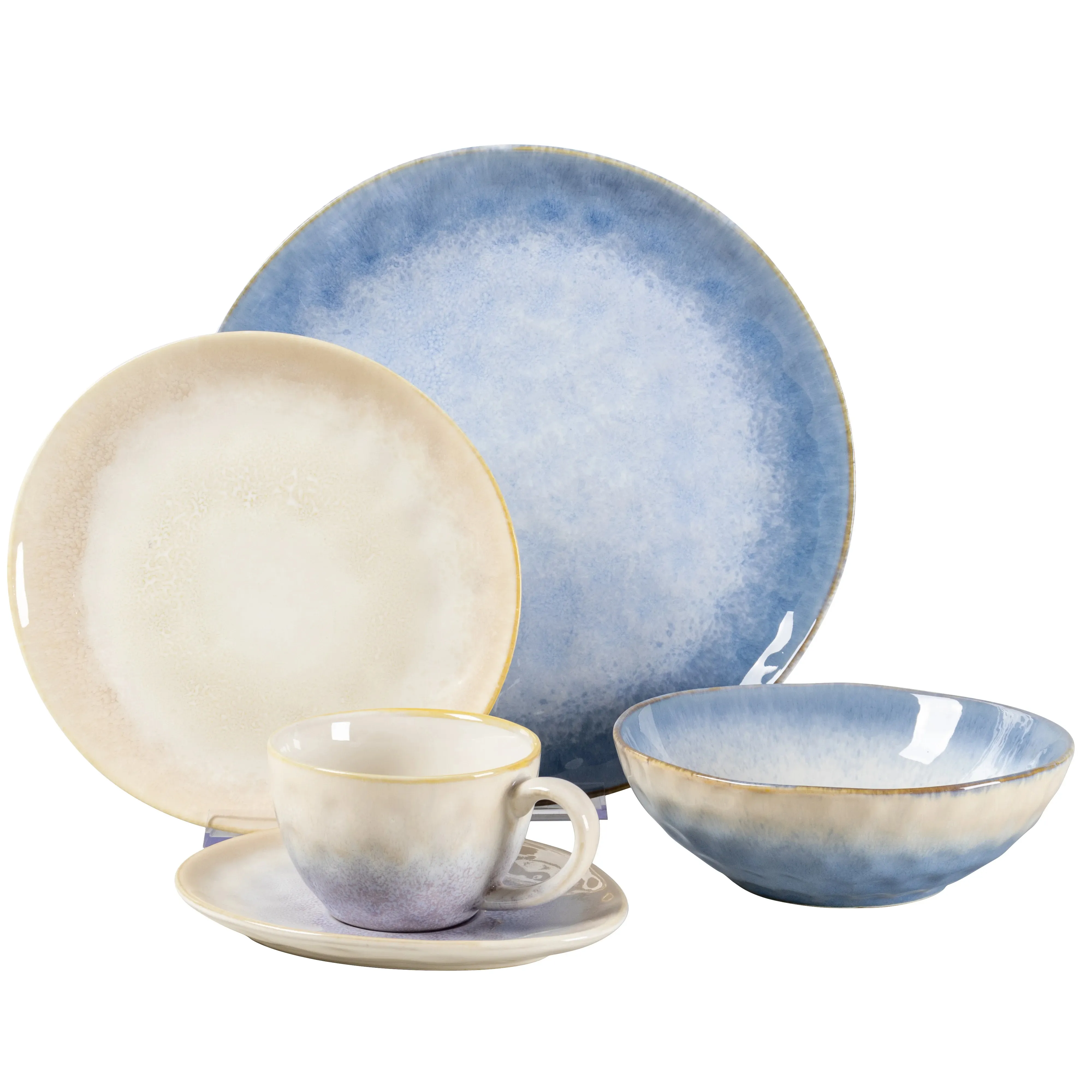 Factory 2024 New Design stoneware plate, tray, mug, coffee cup, reactive glaze bowls, serving, bowl set home kitchen wares set
