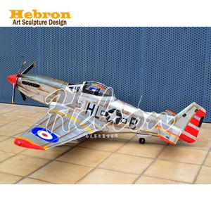 Décoration de bar vintage en métal, grande taille, en forme d'avion suspendu au plafond, thème Seconde <span class=keywords><strong>Guerre</strong></span> mondiale - Product Image 1