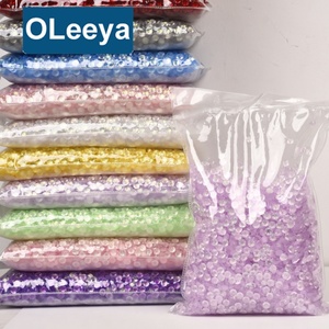 Oleeya Usine En Gros 6mm Flatback Strass Galaxy Série Résine Non Hot Fix Strass sur Strass pour Gobelets Résine Artisanat - Product Image 1