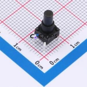 TSW06112-120B331CA Tactile <b>Switch</b> Through hole-4P,6.1x6.1mm <b>Switch</b> Single Pole Single Throw Round Button 1.8N 6.1mm - Product Image 1
