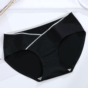 Culotte de maternité, <span class=keywords><strong>taille</strong></span> <span class=keywords><strong>basse</strong></span> croisé C, sous-vêtements pour femmes enceintes, vente en gros, - Product Image 4