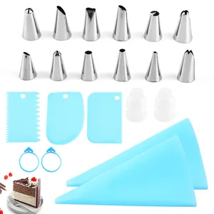 Nozzle piping cake decorating tools Confectionery equipment Kitchen accessories Pastry bag and bakery set socket