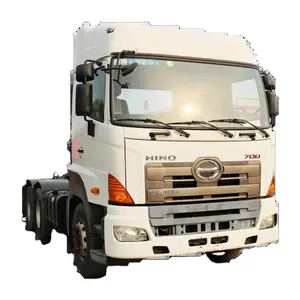 Buenas condiciones de trabajo, camión Tractor Hino chino 420hp 6x4, camión de remolque usado, camión contenedor CNG para el mercado de Uzbekistán