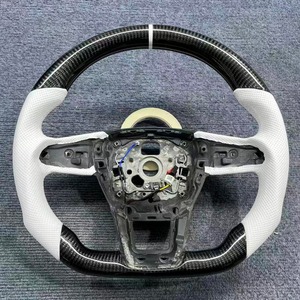 Volant en fibre de carbone brillant pour <span class=keywords><strong>Audi</strong></span> A6 C7 Allroad A7 <span class=keywords><strong>Sportback</strong></span> <span class=keywords><strong>A8</strong></span> L - Product Image 2