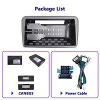 Kits de cadre d'autoradio Meihua, panneau de lecteur DVD de voiture 9 pouces, façade multimédia pour Renault Clio 2005-2014