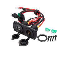 Prise mâle allume-cigare 12V 16AWG avec indicateur LED, adaptateur d'alimentation de remplacement, cordon d'extension