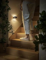 Veilleuse LED LOHAS à brancher, capteur crépusculaire, 3 niveaux de luminosité réglables, mini veilleuse carrée pour chambre à coucher, escaliers