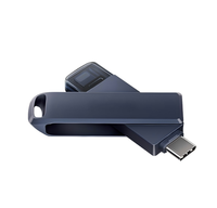 Clé USB 2 en 1 Type C Lightning IXD0N 64 Go 128 Go 256 Go OTG, double interface, pour iPhone, iPad, Android