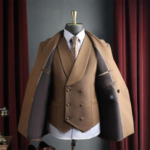 Completo da <span class=keywords><strong>Uomo</strong></span> di Alta Gamma, Elegante e Lussuoso, per Sposo, Testimone, <span class=keywords><strong>Abito</strong></span> da Matrimonio, con Perline, Doppiopetto, Casual - Product Image 4
