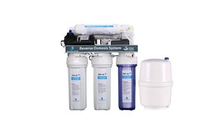 Sistema de Filtro de Agua por Ósmosis Inversa Comercial de 5 Etapas y 75 GPD con Tanque de Presión y Bomba, 220V, 1 Año de Garantía - Product Image 4