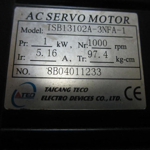 Variateur et moteur TECO TSTE-30C TSB13102A-3NFA-1 1KW TSTE-30C TSB13102A-3NFA-1 TECO TSTE-30C TSB13102A-3NFA-1 - Product Image 3