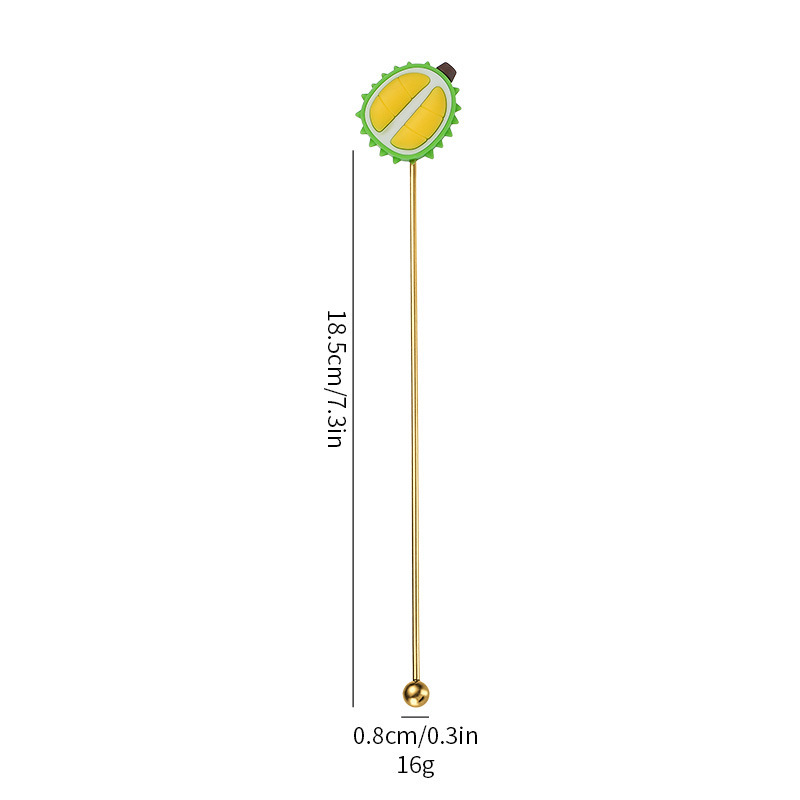 304 material 19cm palo de agitación Durian [Oro]