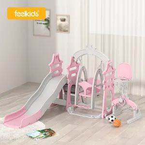 Feiqitoy חדש עיצוב מקורה מגרש משחקים מדרגות לילדים תינוק פלסטיק הזזה מדף