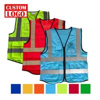 Gilet de sécurité réfléchissant vert fluorescent haute visibilité imprimé sur mesure pour événements et activités promotionnelles avec logo personnalisé