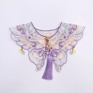 Aksesori hewan peliharaan handuk air liur hewan peliharaan klasik mewah Bib kerah kucing anjing bunga indah dengan syal anak anjing desain busur perawatan - Product Image 1