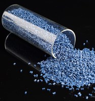 Résine plastique PBT GF30 renforcée de fibres de verre à 30%, de qualité vierge, de couleur bleue