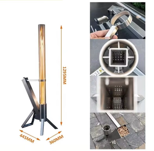 Chauffe-terrasse extérieur à granulés de bois, poêles à granulés de camping, poêle fusée, foyer - Product Image 3