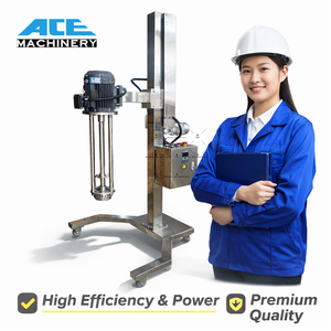 Dispersor de Emulsiones de 50-100L con Elevación Hidráulica, Dispersor de Alta Velocidad, Mezclador de Pintura, Mezclador de Alto Cizallamiento - Product Image 2