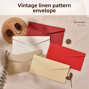 Ensemble de lettres et enveloppes cadeaux – Invitations et cartes postales scellées à la cire de style vintage, à motif texturé <span class=keywords><strong>en</strong></span> tissu - Product Image 2