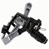 Arroseur à impact en plastique mâle 1/2'' pour système d'irrigation de jardin, entraînement par engrenage 360°, stock disponible