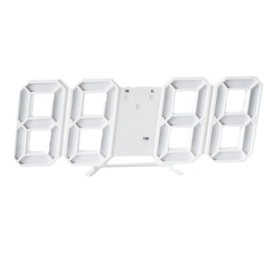 Horloge de table numérique LED 3D intelligente, réveil électronique de bureau, affichage bleu, veilleuse en plastique pour la maison et le bureau - Product Image 5