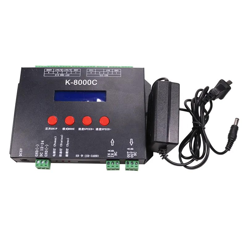 SD card led rgb controller K-8000C for led strip led pixel light