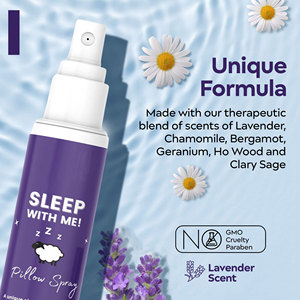 Aceites Esenciales Terapéuticos de Lavanda y Manzanilla de Primera Calidad, 100 ml, Spray para Almohadas con Aroma para un Sueño Profundo - Product Image 3