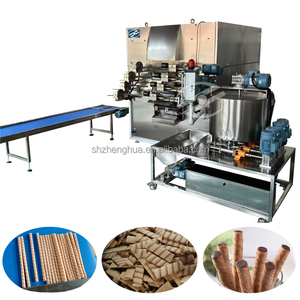 Tự động 4 Ribbon trứng cuộn máy cho đồ ăn nhẹ thực phẩm làm Wafer cuộn dây chuyền sản xuất - Product Image 2