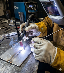 Guanti da Saldatura in Pelle da 12 Pollici con Logo Personalizzato, Guanti da Saldatore in Pelle Bovina per Uomini e Donne - Product Image 5