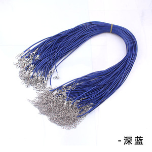 DIY colorido barato cera algodón cordón collar cadena broche de langosta cuerda encerado cuero cordón colgante cordones collar - Product Image 6