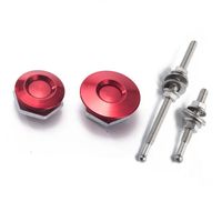 EPMAN 1,25 Zoll 32mm Universal Billet Aluminium Druckknopf-Motorhaubenverschluss-Kit Schnellverschluss-Clip für BMW JDM Rennwagen