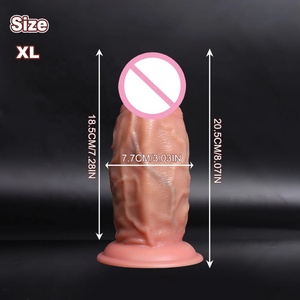 Dildo en silicone sans testicules, pénis artificiel pour femmes, dispositif de plaisir personnel, pénis en silicone souple, produits pour adultes en gros - Product Image 5