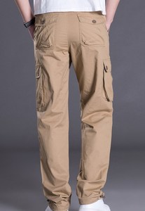 Pantalones Cargo de seis bolsillos para hombre, Pantalón de algodón y poliéster, informal, para caza, <span class=keywords><strong>caqui</strong></span>, verde, negro, gris - Product Image 2