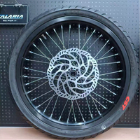 Juego de Ruedas W OEM SuperMoto 100/80-17 130/70-17 para Surron Light Bee, Neumáticos Lisos para Motocicleta Eléctrica Todoterreno