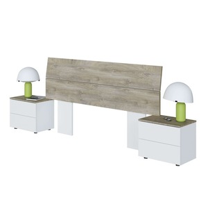 Set <span class=keywords><strong>Camera</strong></span> <span class=keywords><strong>da</strong></span> <span class=keywords><strong>Letto</strong></span> in Legno su Misura, Design Moderno di Lusso con <span class=keywords><strong>Letto</strong></span> King Size, Armadio, Comodino e Testiera - Product Image 6