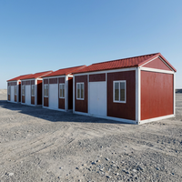 Maison pliable étanche avec panneaux sandwich en polyuréthane pour les chantiers de construction en zone pluvieuse et côtière