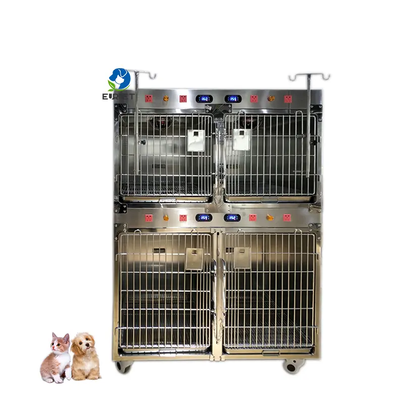 EUR VET en çok satan Pet veteriner ekipmanları inkübatör oksijen kafes büyük hayvan kafesi klinik için