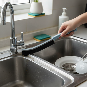 Brosse de nettoyage écologique à long manche en nylon pour sols de cuisine, carrelages et joints en PP, nettoyage en profondeur des carreaux - Product Image 4