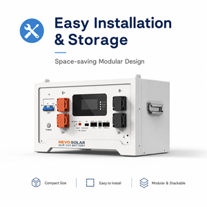 Batterie NEVOSOLAR GLR-314 16,08 kWh LiFePO4 51,2 V 314 Ah pour stockage d'énergie solaire, compatible avec les onduleurs - Product Image 2