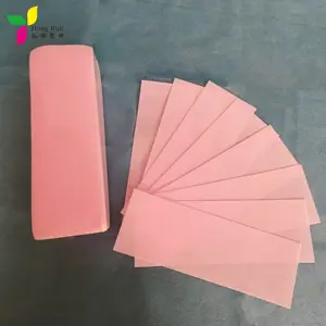 Pink Nonwoven Hair Removal Wax Paper Waxing Strips For Women 7cmx20cm 80gsm 100pcs