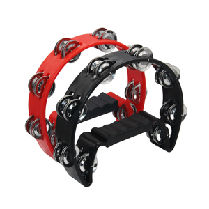 <span class=keywords><strong>Tambourin</strong></span> Métal Jingles Main Cloche Percussion <span class=keywords><strong>Demi</strong></span>-<span class=keywords><strong>lune</strong></span> Tambourins Instrument de Musique Cadeaux pour Enfants et Adultes Fête - Product Image 1
