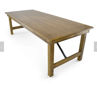 Table de Banquet pliable en bois pour hôtel Table rectangulaire en bois Simple