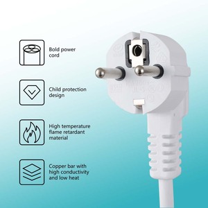 Cable de extensión Winningstar de 5 m, PVC, cobre puro, cable de alimentación para interiores con diseño de seguridad para uso doméstico - Product Image 3