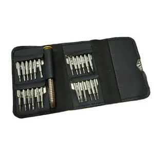 High-quality 25-in-one screwdriver kit leather bag screwdriver kit mobile phone glasses digital product maintenance
