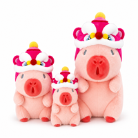 En gros, en stock : Adorables jouets en peluche Lion Dance Pig Set, animaux en peluche de 8 pouces, prix pour machine à grue, fournitures pour salles d'arcade