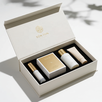 Boîte magnétique personnalisée et boîte cadeau orange pour ensemble de soins de la peau et emballage de luxe en papier écologique
