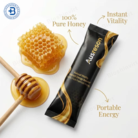 Vente en gros OEM : Gelée royale pure de qualité alimentaire en sachet individuel, enrichie au ginseng, pour le soutien énergétique